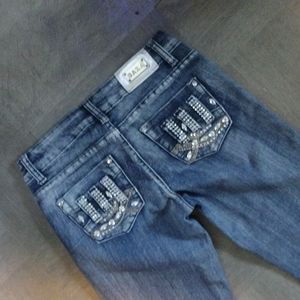 Saza Jeans cropped embellished jeans